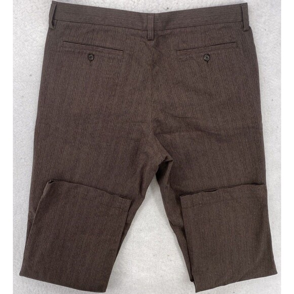 Banana Republic Pants Mens 36x32 Brown Hound's-tooth t Dawson Cotton Stripes - Picture 11 of 12